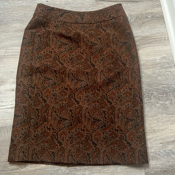 Harold's Dresses & Skirts - Women’s Vintage Harold's Paisley Challis Print Midi Length Wool Mix Skirt Size 4